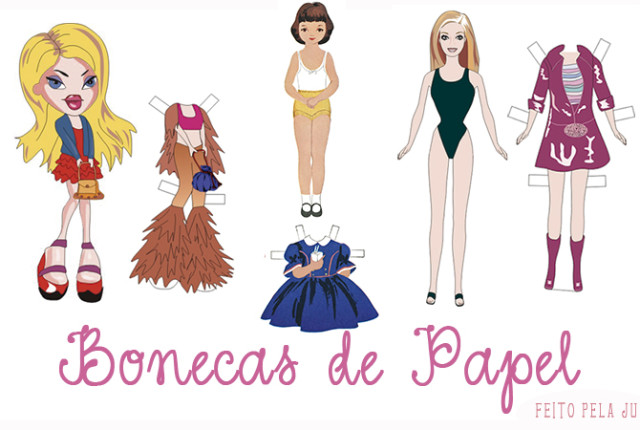 Fazendo a Minha Festa!: Bonecas Princesas para recortar e brincar!